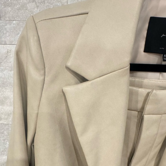 7 for all mankind short set size XS faux leather - Picture 2 of 8